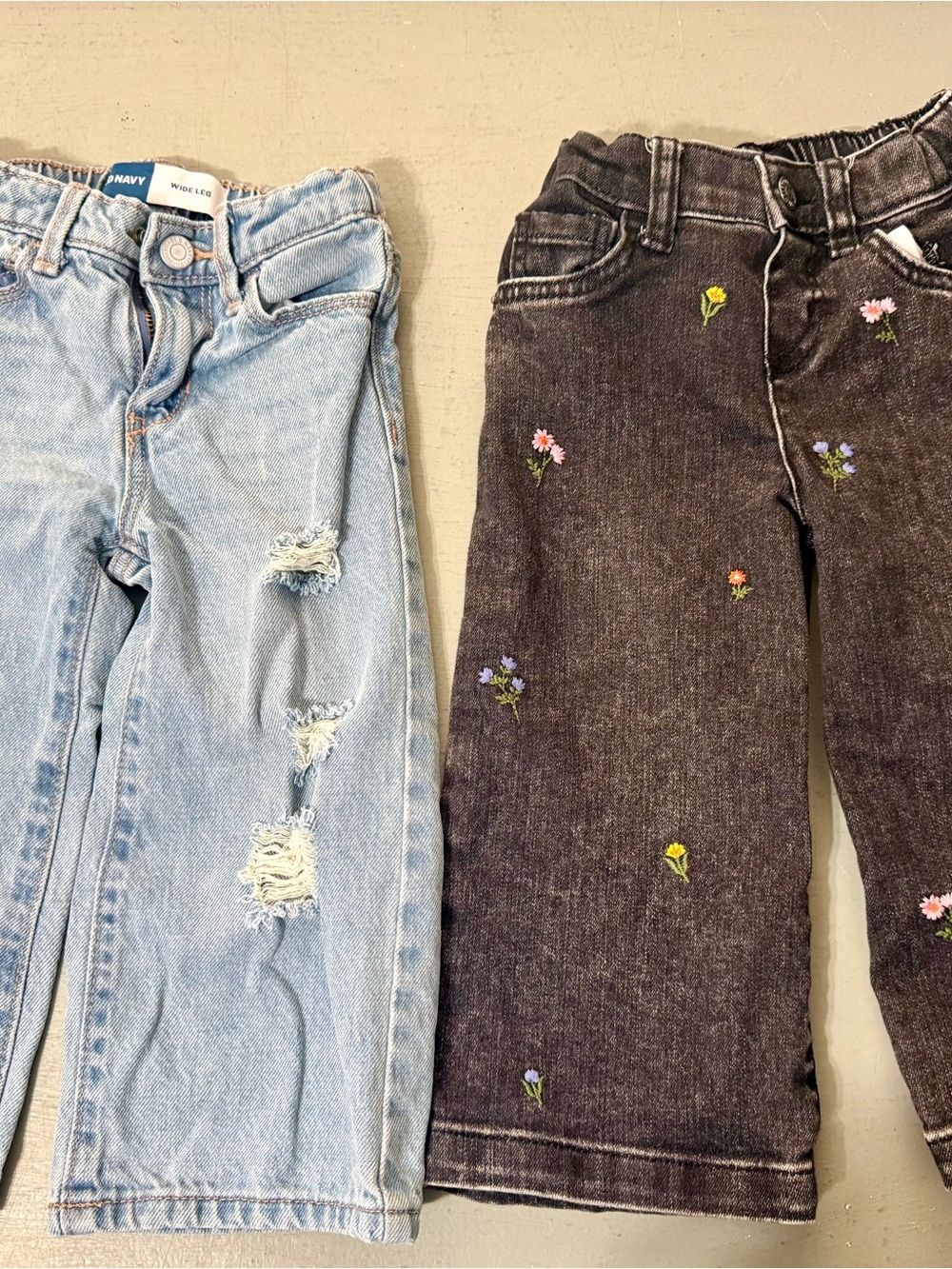 2T girls wide leg jeans